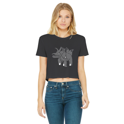 round neck cropped t-shirt