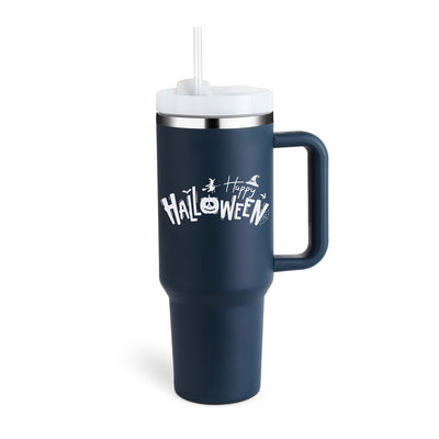 40 Oz Tumbler With Handle Straw Insulated, Stainless Steel Spill Proof Vacuum Coffee Cup Tumbler With Lid Tapered Mug Gifts Suitable For Car Gym Office Travel