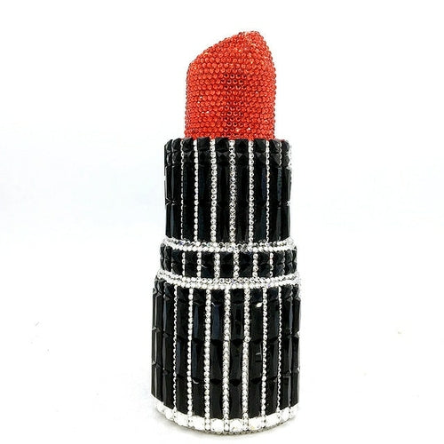 New Fashon Novelty Lipstick Clutch Wallet for Women Crystal Evening