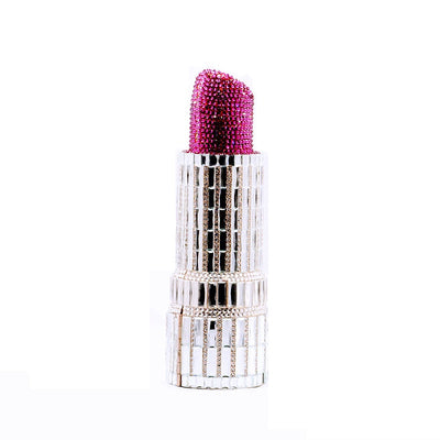 New Fashon Novelty Lipstick Clutch Wallet for Women Crystal Evening